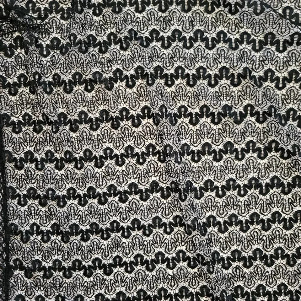 Black Fringe Shawl with sparkles 42x44, Sassy! - Picture 10 of 10